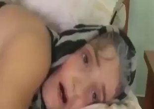 Grandson drills his horny granny from behind
